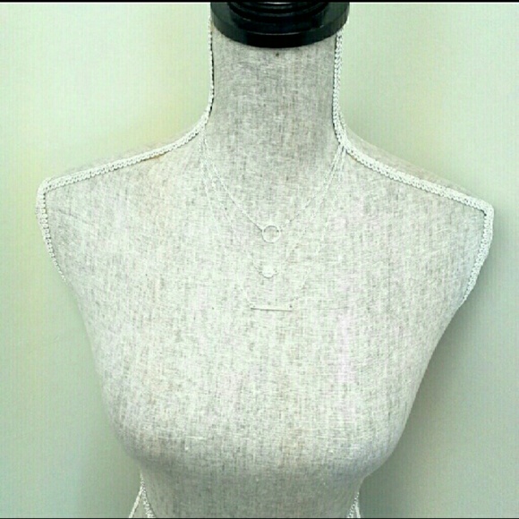 💕4 for $25💕Silver Multilayer Necklace - Picture 2 of 3